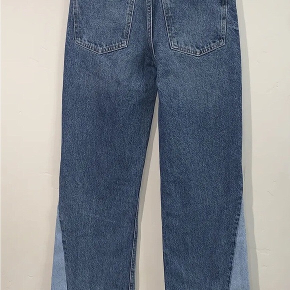 NWT ZARA Wide Leg Patchwork Collection Jeans SIZE 32 - Picture 11 of 16